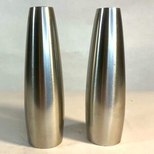 Vintage Jens Quistgaard, Dansk Designs Salt & Pepper Shakers, Stainless Steel.